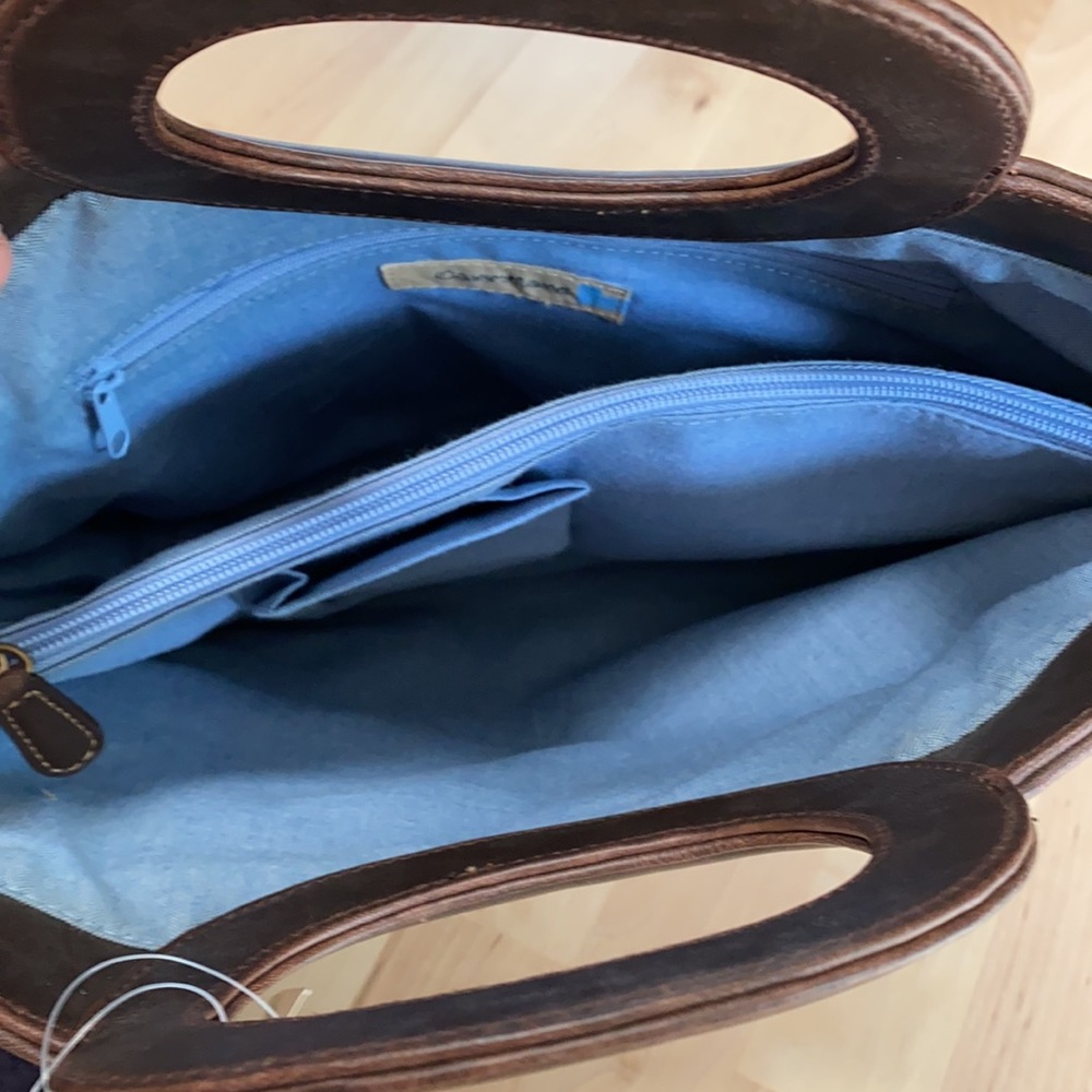 Carryland Plum Canvas Handbag - Picture 5 of 8